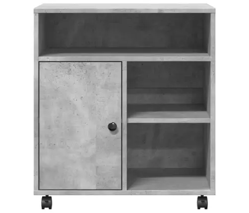 Spausdintuvo Stovas Su Ratukais, Betono Pilkas, 60X50X67Cm
