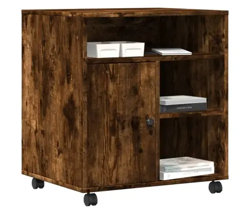 Ratastega Printerialus, Sonoma Tamm, 60X50X67 Cm