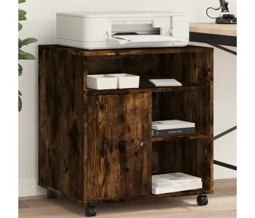 Ratastega Printerialus, Sonoma Tamm, 60X50X67 Cm