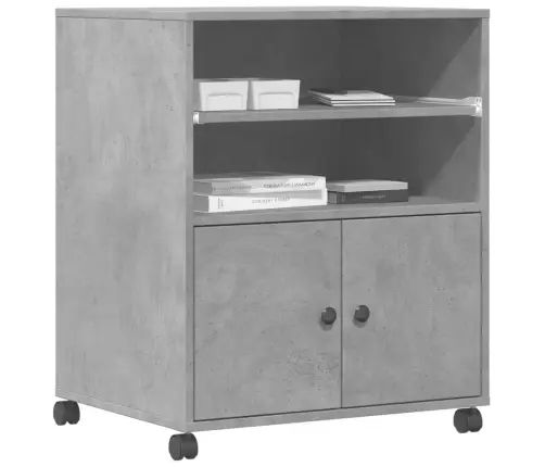 Ratastega Printerialus, Betoonhall, 60X48X74 Cm