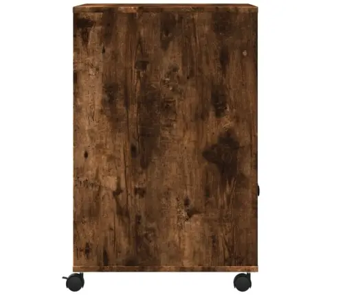 Ratastega Printerialus, Suitsutatud Tamm, 60X48X74 Cm