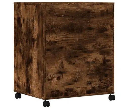 Ratastega Printerialus, Suitsutatud Tamm, 60X48X74 Cm