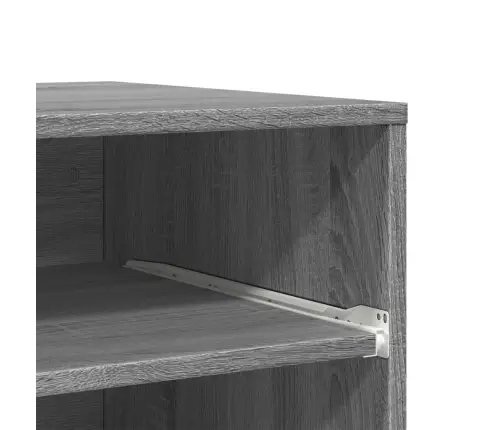 Printera Statīvs Ar Riteņiem, Pelēka Ozola, 60X48X74 Cm Vidaxl