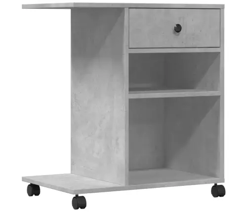 Spausdintuvo Stovas Su Ratukais, Betono Pilkas, 60X40X68,5Cm