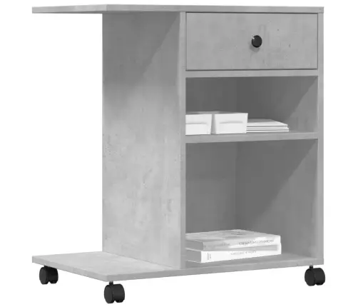 Spausdintuvo Stovas Su Ratukais, Betono Pilkas, 60X40X68,5Cm