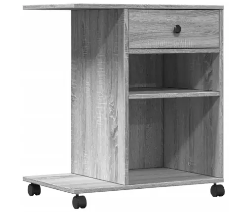 Ratastega Printerialus, Hall Sonoma Tamm, 60X40X68,5 Cm