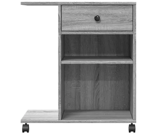 Ratastega Printerialus, Hall Sonoma Tamm, 60X40X68,5 Cm