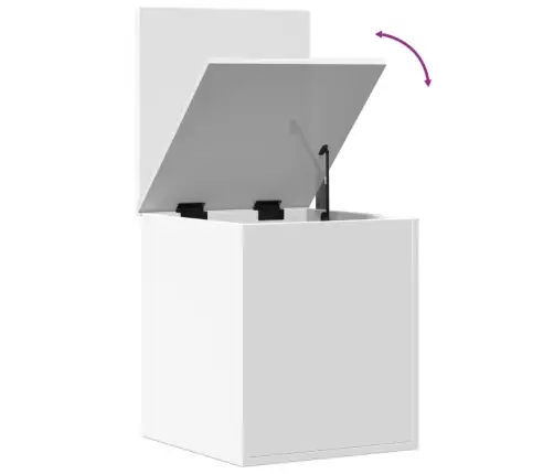 Hoiukast, Valge, 40X42X46 cm Tehispuit