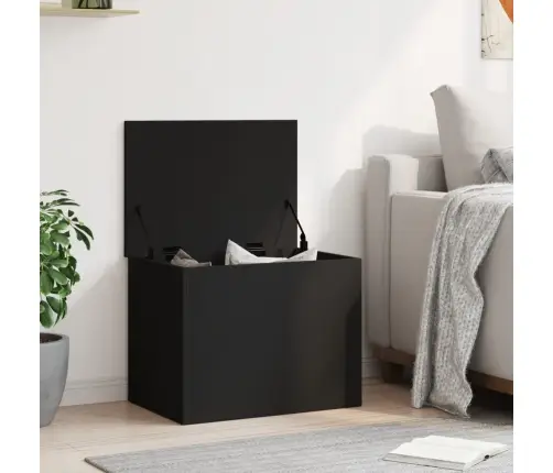 Daiktadėžė, Juodos Spalvos, 60X42X46cm Apdirbta Mediena