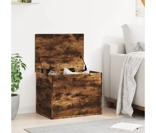 Daiktadėžė, Dūminio Ąžuolo, 60X42X46cm Apdirbta Mediena