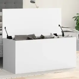 Uzglabāšanas Kaste, Balta, 100X42X46 Cm, Inženierijas Koks Vidaxl