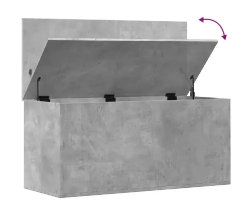 Hoiukast, Betoonhall, 100X42X46 cm Tehispuit