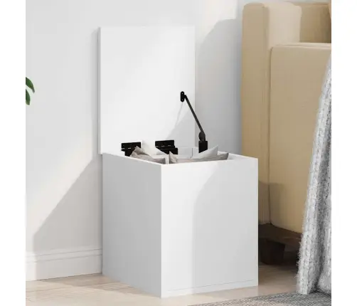 Daiktadėžė, Baltos Spalvos, 30X35X35cm Apdirbta Mediena