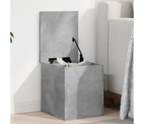 Uzglabāšanas Kaste, Betonpelēka, 30X35X35 Cm, Inženierijas Koks Vidaxl