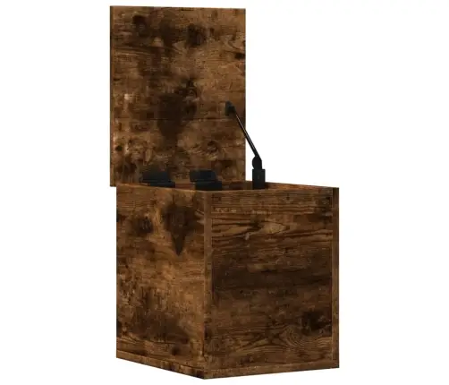 Uzglabāšanas Kaste, 30X35X35 Cm, Inženierijas Koks, Ozola Krāsa Vidaxl