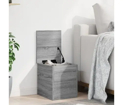 Uzglabāšanas Kaste, 30X35X35 Cm, Inženierijas Koks, Pelēka Vidaxl