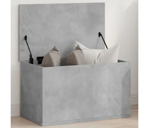 Uzglabāšanas Kaste, Betonpelēka, 60X35X35 Cm, Inženierijas Koks Vidaxl