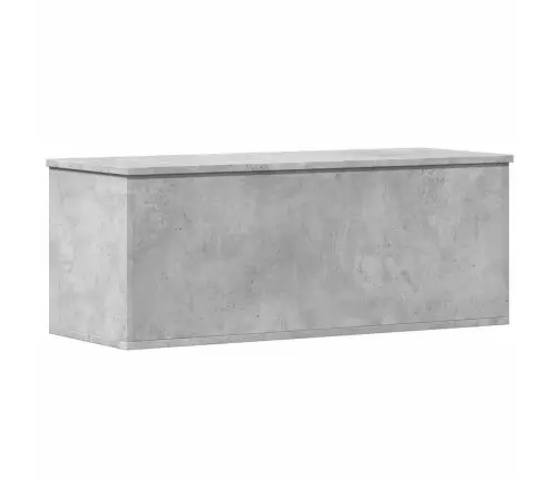 Uzglabāšanas Kaste, Betonpelēka, 90X35X35 Cm, Inženierijas Koks Vidaxl