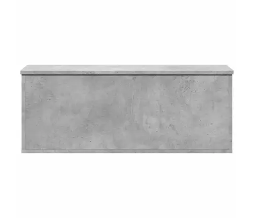 Uzglabāšanas Kaste, Betonpelēka, 90X35X35 Cm, Inženierijas Koks Vidaxl