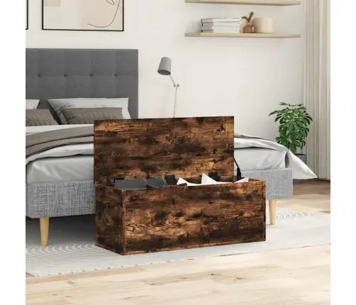 Uzglabāšanas Kaste, 90X35X35 Cm, Inženierijas Koks, Ozola Krāsa Vidaxl