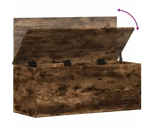 Uzglabāšanas Kaste, 90X35X35 Cm, Inženierijas Koks, Ozola Krāsa Vidaxl