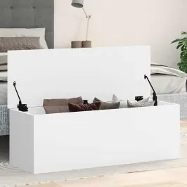 Hoiukast, Valge, 102 X 35 X 35 cm Tehispuit