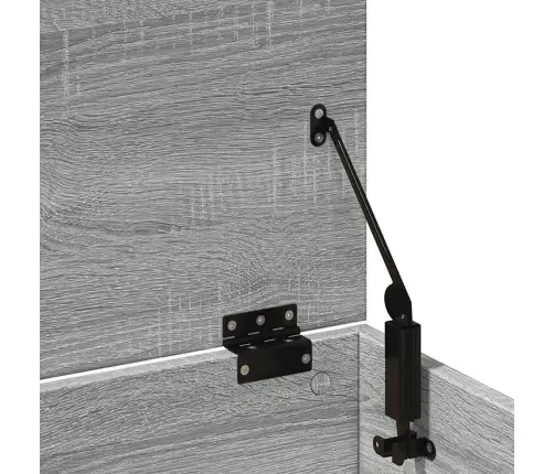 Uzglabāšanas Kaste, 102X35X35 Cm, Inženierijas Koks, Pelēka Vidaxl