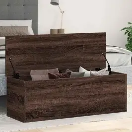 Uzglabāšanas Kaste, 102X35X35Cm, Inženierijas Koks, Ozola Brūna Vidaxl