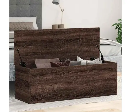 Uzglabāšanas Kaste, 102X35X35Cm, Inženierijas Koks, Ozola Brūna Vidaxl