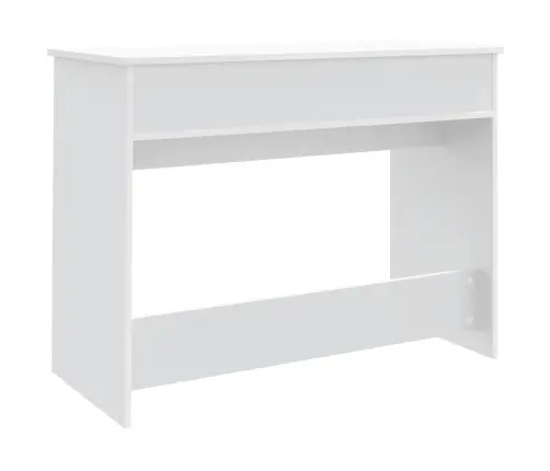 Galdiņš Ar Spoguli, Balts, 100X45X76 Cm Vidaxl