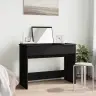Galdiņš Ar Spoguli, Melns, 100X45X76 Cm Vidaxl