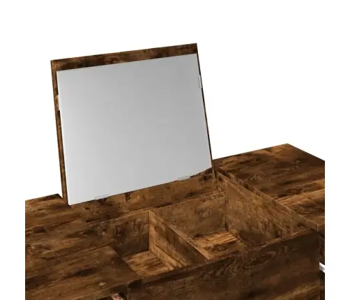 Peegliga Tualettlaud, Suitsutatud Tamm, 100X45X76 Cm