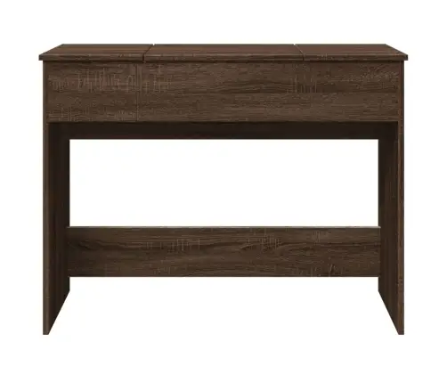 Kosmetinis Staliukas Su Veidrodžiu, Rudas, 100X45X76Cm