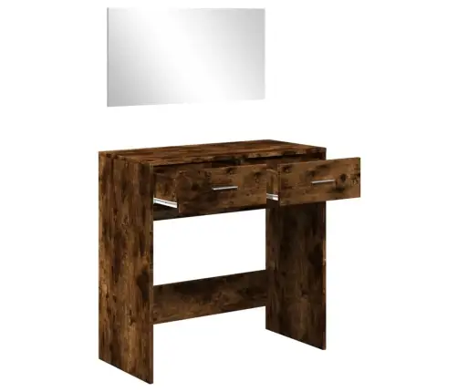 Spoguļgaldiņš, Ozolkoka Krāsa, 80X39X80 Cm Vidaxl