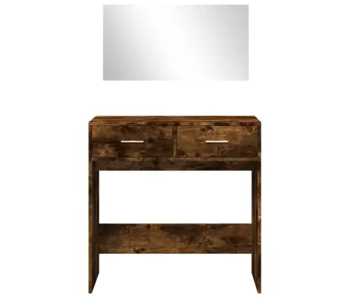 Spoguļgaldiņš, Ozolkoka Krāsa, 80X39X80 Cm Vidaxl