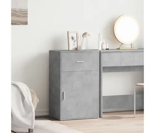 Skapis, Betona Pelēks, 56,5X39X90 Cm, Inženierijas Koks Vidaxl