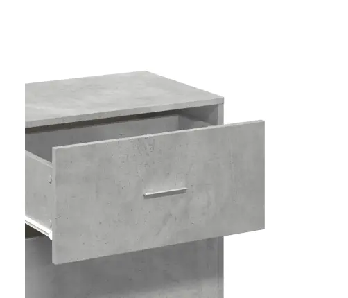 Skapis, Betona Pelēks, 56,5X39X90 Cm, Inženierijas Koks Vidaxl