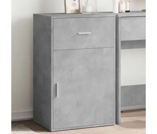 Skapis, Betona Pelēks, 56,5X39X90 Cm, Inženierijas Koks Vidaxl