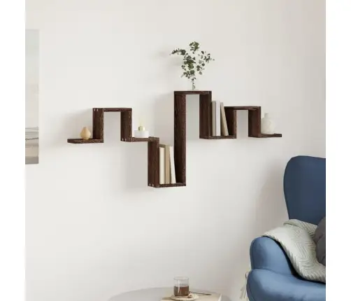 Sienas Plaukts, Ozola Krāsa, 104,5X10X43 Cm, Inženierijas Koks Vidaxl