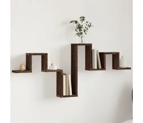 Sienas Plaukts, Ozola Krāsa, 104,5X10X43 Cm, Inženierijas Koks Vidaxl