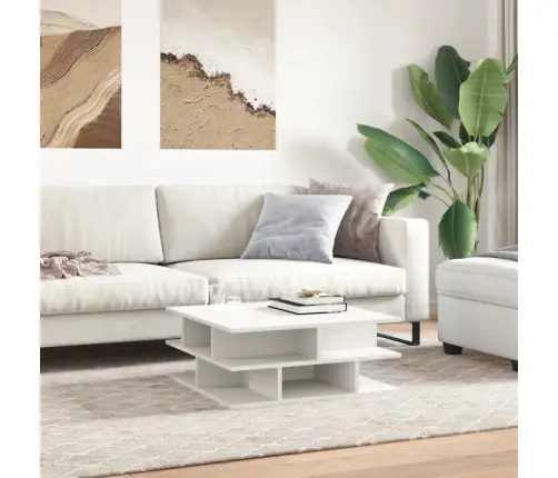 Kohvilaud, Valge, 70X70X29 cm Tehispuit