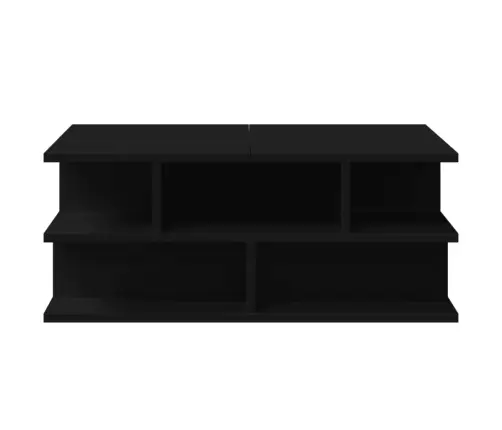 Kafijas Galdiņš, Melns, 70X70X29 Cm, Inženierijas Koks Vidaxl