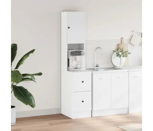 Köögikapp, Valge, 35 X 50 X 180 cm Tehispuit