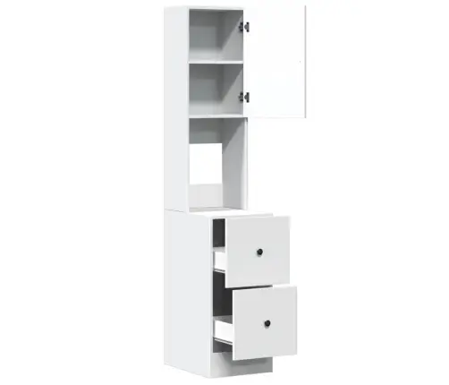 Köögikapp, Valge, 35 X 50 X 180 cm Tehispuit