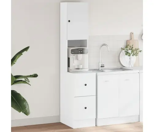 Köögikapp, Valge, 35 X 50 X 180 cm Tehispuit