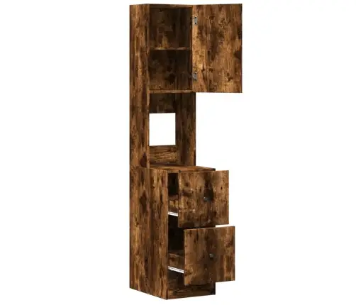 Virtuves Skapītis, Ozola, 35X50X180 Cm, Inženierijas Koks Vidaxl