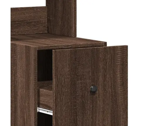 Virtuves Skapītis, Ozola, 35X50X180 Cm, Inženierijas Koks Vidaxl