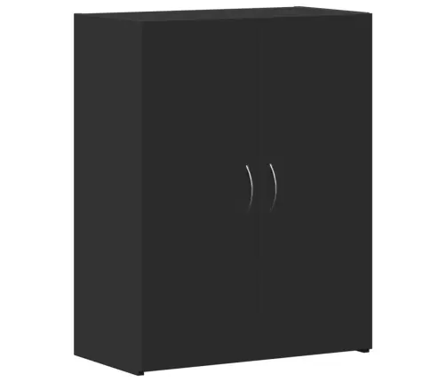 Dokumentu Skapītis, Melns, 60X32X77,5 Cm, Inženierijas Koks Vidaxl