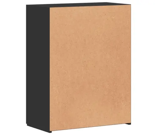 Dokumentu Skapītis, Melns, 60X32X77,5 Cm, Inženierijas Koks Vidaxl