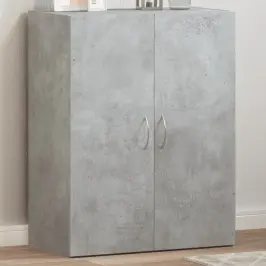 Dokumentu Skapis, Betona Pelēks, 60X32X77,5Cm Inženierijas Koks Vidaxl